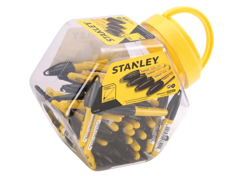 STA147324 - Mini Fine Tip Marker Black (Tub 72)
