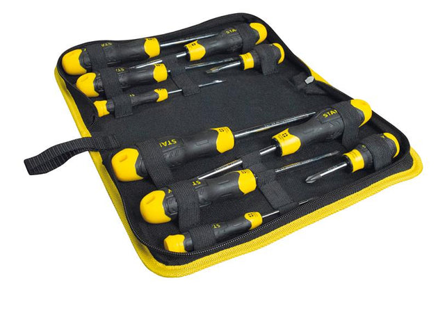 STA265014W - CUSHION GRIP™ Screwdriver Set in Wallet, 10 Piece