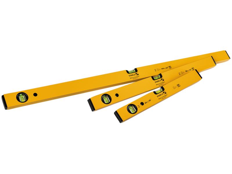 STB70SET3 - 70 Single Plumb Box Section Spirit Level Pack 40cm 60cm & 100cm