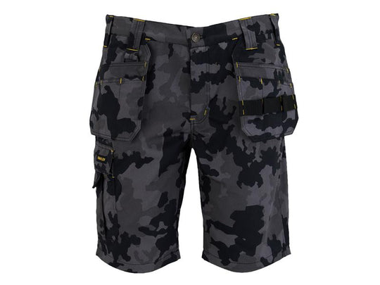 STCHANLEYC32 - Hanley Holster Shorts Black Camouflage Waist 32in