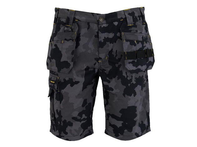 STCHANLEYC32 - Hanley Holster Shorts Black Camouflage Waist 32in