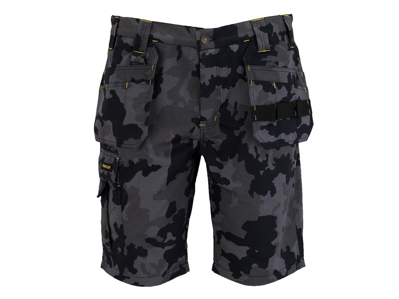 STCHANLEYC32 - Hanley Holster Shorts Black Camouflage Waist 32in