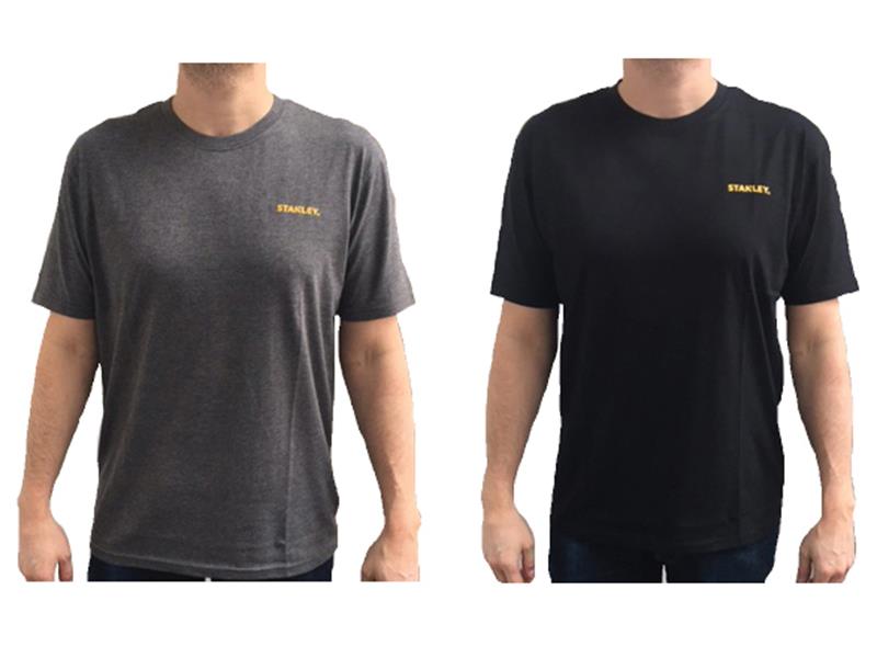 STCTSGB2M - T-Shirt Twin Pack Grey & Black - M