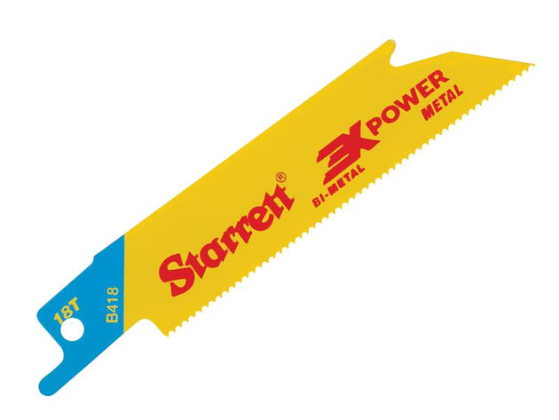 STRB4185 - B418-5 Bi-Metal Reciprocating Blade, Metal Straight 100mm 18 TPI (Pack 5)