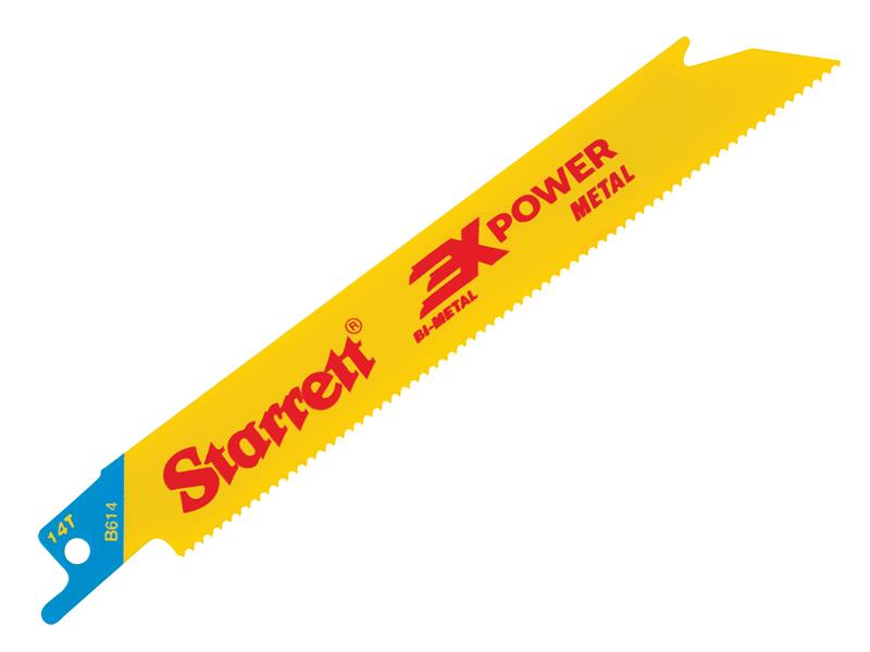 STRB6145 - B614-5 Bi-Metal Reciprocating Blade, Metal Straight 152mm 14 TPI (Pack 5)