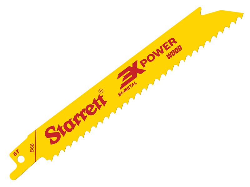 STRB665 - B66-5 Bi-Metal Reciprocating Blade, Wood Straight 152mm 6 TPI (Pack 5)