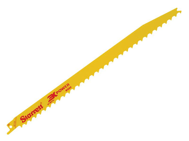 STRBT1235 - BT123-5 Bi-Metal Reciprocating Blade, Wood Tapered 300mm 3 TPI (Pack 5)