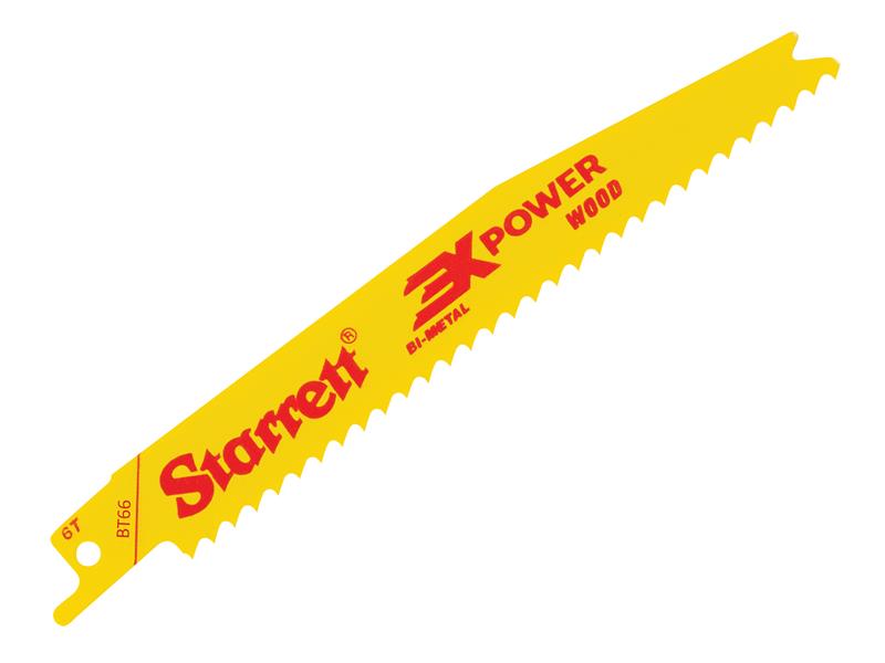 STRBT665 - BT66-5 Bi-Metal Reciprocating Blade, Wood Tapered 152mm 6 TPI (Pack 5)