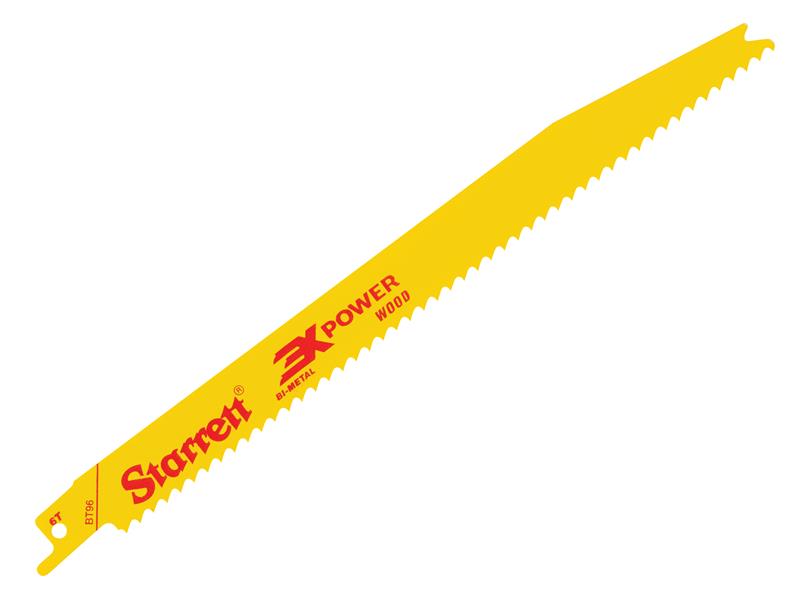 STRBT965 - BT96-5 Bi-Metal Reciprocating Blade, Wood Tapered 228mm 6 TPI (Pack 5)