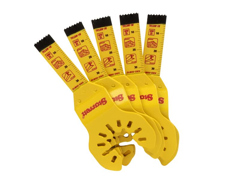 STRKSO00B105 - KSO-00B10-5 Plunge Bi-metal Oscillating Blade 34 x 10mm x 18 TPI Pack of 5