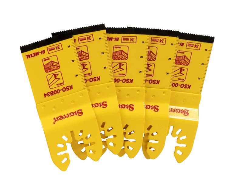 STRKSO00B345 - KSO-00B34-5 Plunge Bi-metal Oscillating Blade 40 x 34mm x 18 TPI Pack of 5