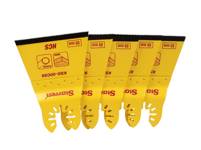 STRKSO00C695 - KSO-00C69-5 Flat-sided HCS Oscillating Blade 69 x 42mm x 18 TPI Pack of 5