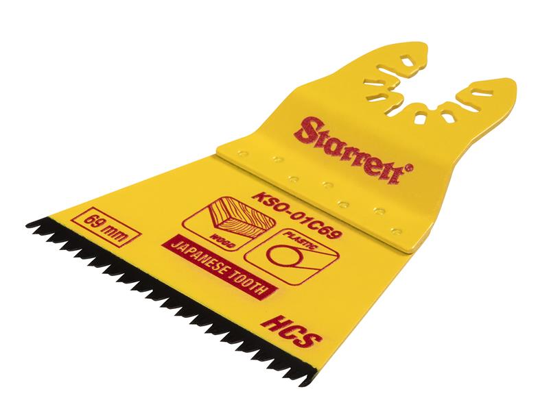 STRKSO01C69 - KSO-01C69 Flat-sided HCS Oscillating Blade - Japanese Teeth 69 x 42mm x 14 TPI