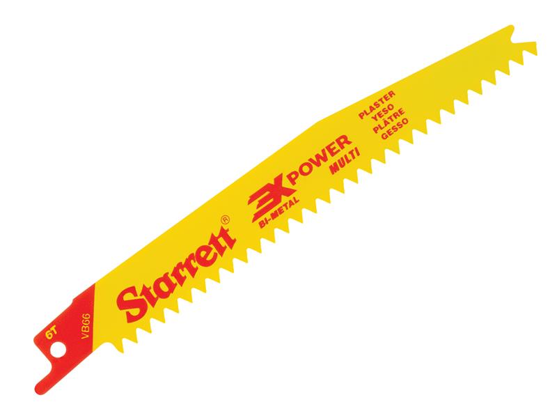 STRVB665 - VB66-5 Bi-Metal Reciprocating Blade, Plasterboard 152mm 6V TPI (Pack 5)