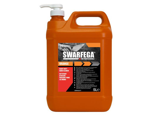 SWASOR5LMP - Orange Hand Cleaner Pump Bottle 5 litre