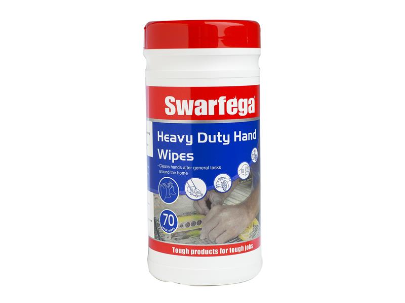 SWASWHD70W - Heavy-Duty Hand Wipes (Tub 70)