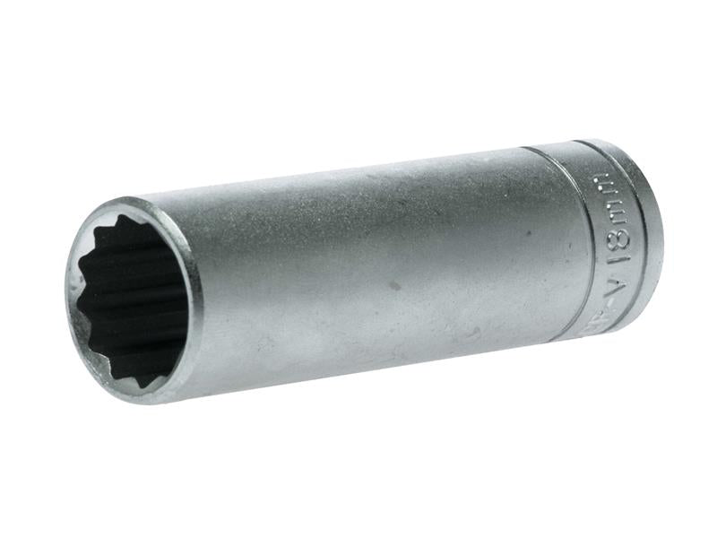 TENM120618 - Bi-Hexagon Socket Deep 12-Point 1/2in Drive 18mm