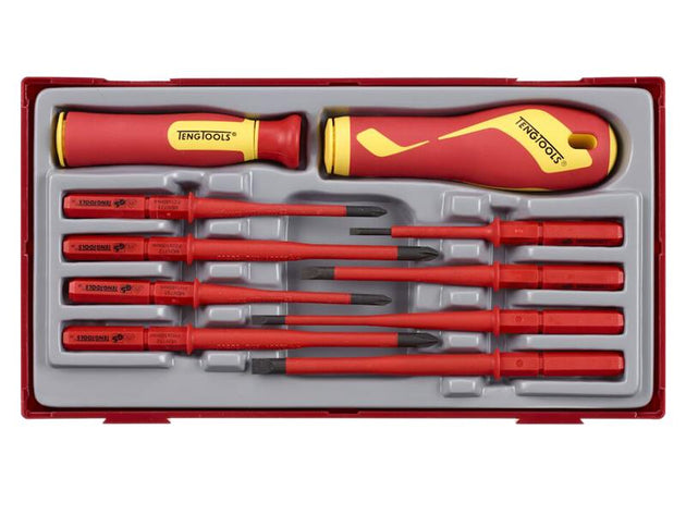 TENTTV710N - Insulated Interchangeable Blade Screwdriver Set, 10 Piece