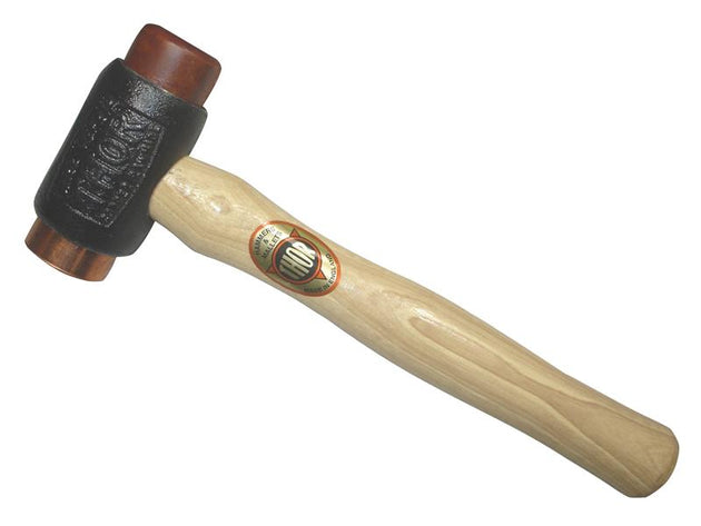THO03212BH - Copper / Hide Hammer - Branded Head Size 2 (38mm) 1070g