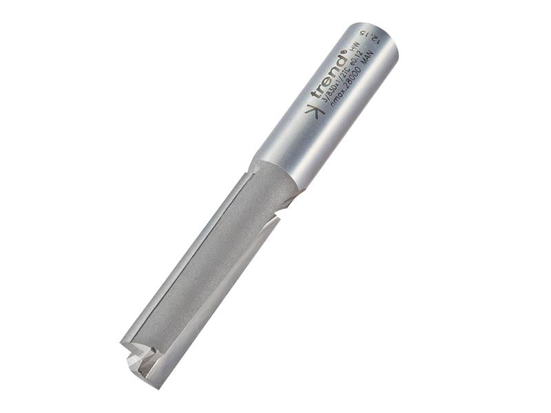 TRE383D12TC - 3/83D x 1/2 TCT Two Flute Workshop Cutter 12.7 x 50mm
