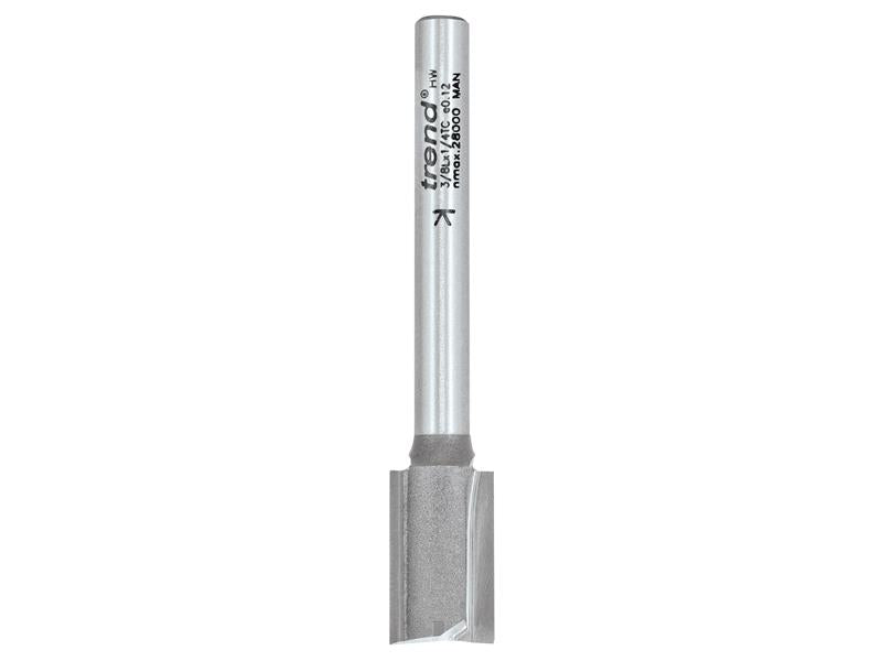 TRE38L14TC - 3/8L x 1/4 TCT Two Flute Hinge Jig Cutter 12.0 x 19mm