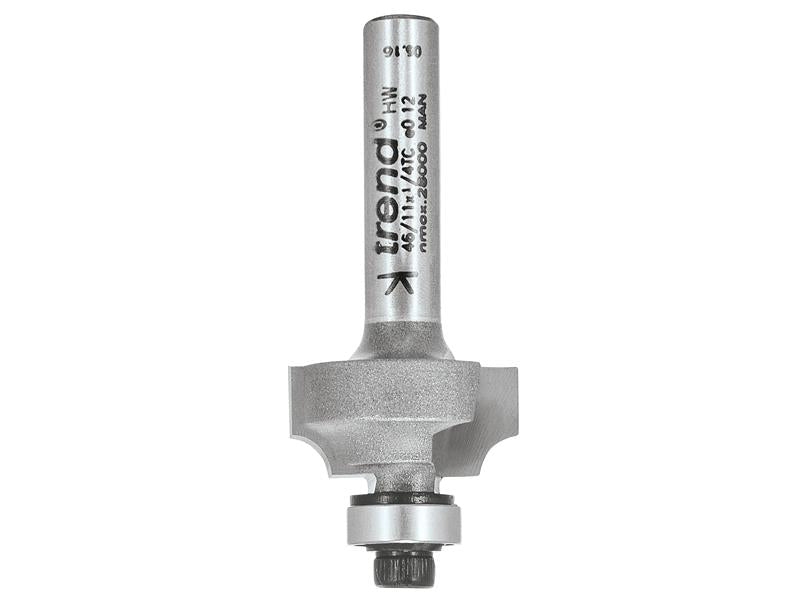 TRE461114TC - 46/11 x 1/4 TCT Bearing Guided Ovolo & Round Over 3.2mm Radius