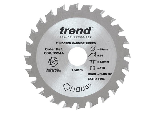 TRECSB8524A - CraftPro Mini Saw Blade 85 x 15mm x 24T
