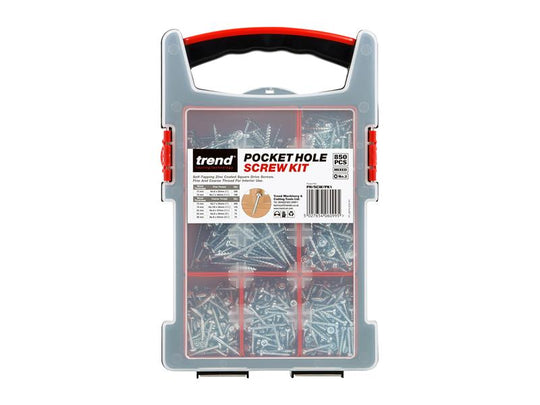 TREPHSCWPK1 - Pocket Hole Screw Selection, 850 Piece