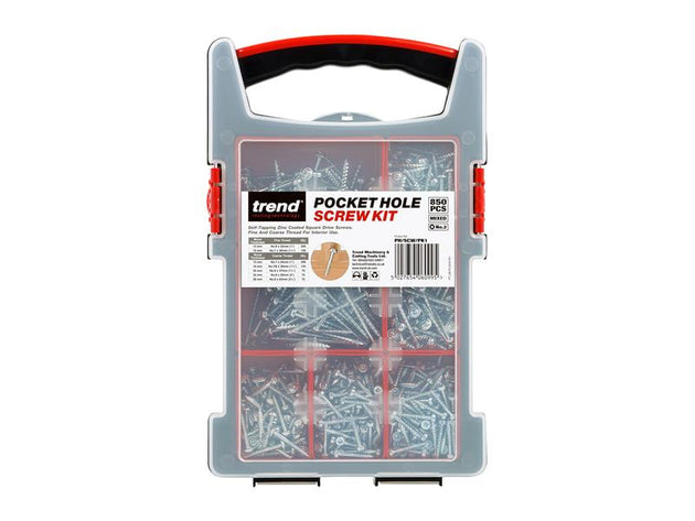 TREPHSCWPK1 - Pocket Hole Screw Selection, 850 Piece