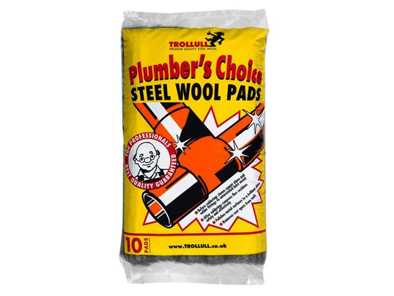 TRO771210 - Plumber's Choice Steel Wool Pads 200g