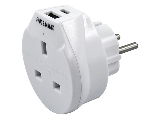 UNC68525 - Travel Socket with USB Charger