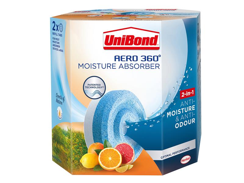 UNI3005117 - AERO 360º Moisture Absorber Citrus Refills (Pack 2)