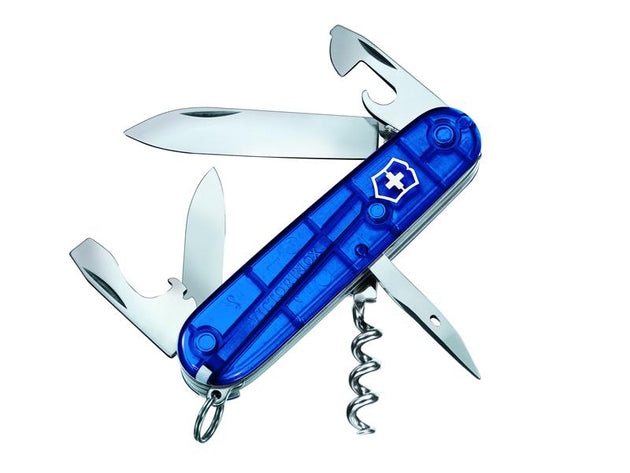 VICJELSPABLB - Spartan Swiss Army Knife Translucent Blue Blister Pack