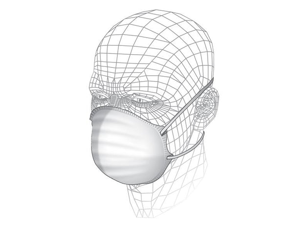 VITS40110 - Fold Flat Cup Respirator (3 Pack)