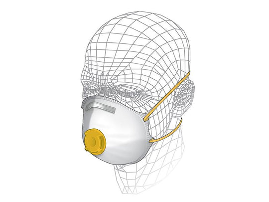 VITS40710 - Premium Valved Power Tool & MDF Respirator P2