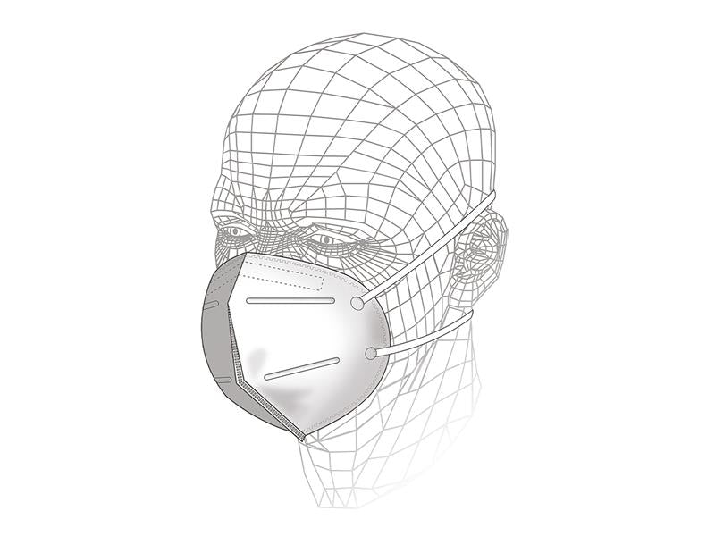 VITS40913 - Fold Flat Respirator P1 (Pack 3)