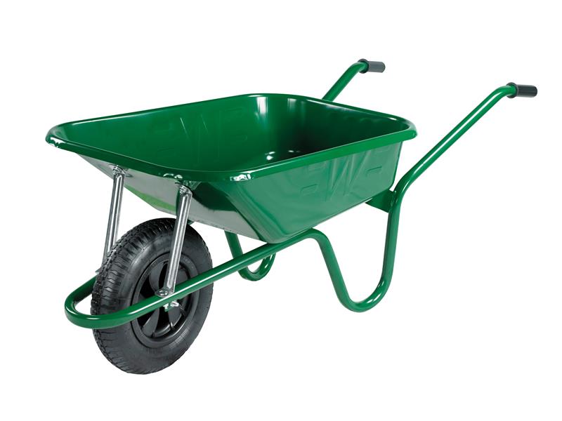 WALBGPDD - 90L Green Builder's Wheelbarrow