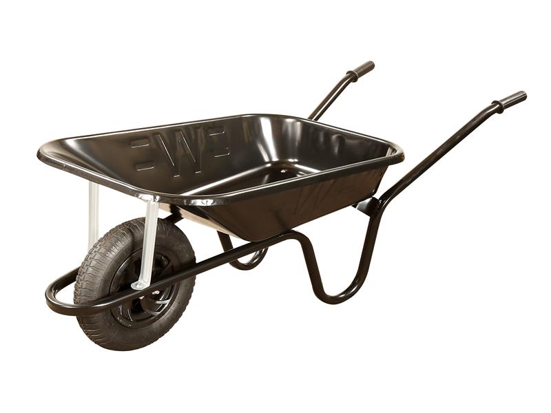 WALCBPDD - 85L Black Contractor Wheelbarrow - Pneumatic