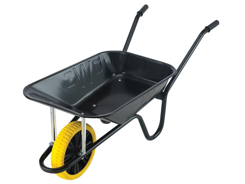 WALCBPPDD - 85L Black Contractor Wheelbarrow - Puncture Proof