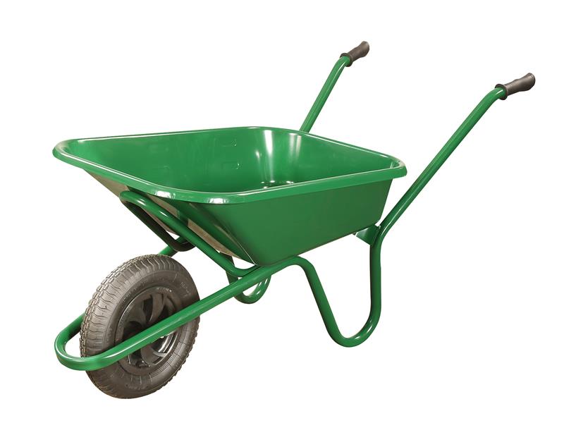 WALEGPDD - 90L Green Heavy-Duty Endurance Wheelbarrow