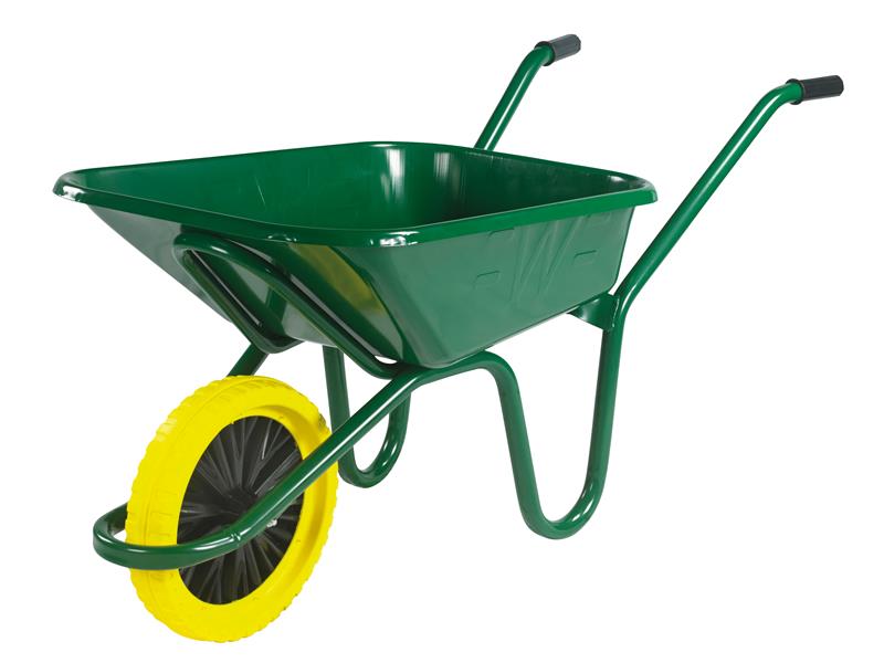 WALEGPPDD - 90L Green Heavy-Duty Endurance Wheelbarrow - Puncture Proof