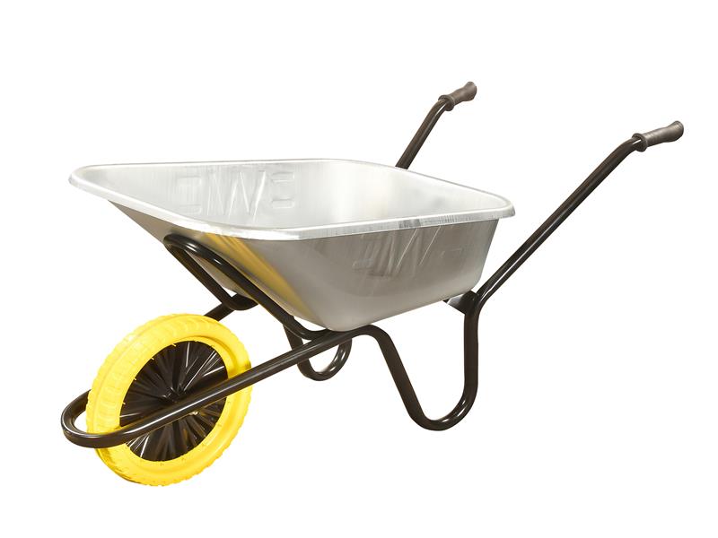 WALIGVPPDD - 120L Galvanised Heavy-Duty Invincible Wheelbarrow - Puncture Proof