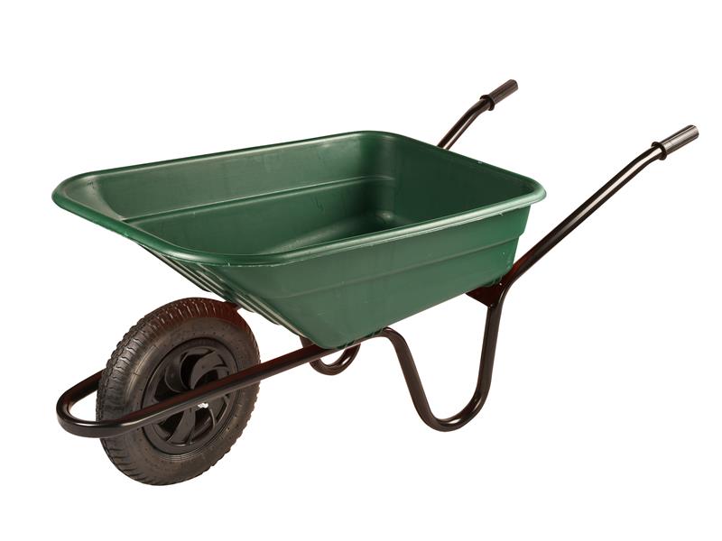 WALSHGP - Polypropylene Wheelbarrow Green 90L (SUB Burgandy) SHGP
