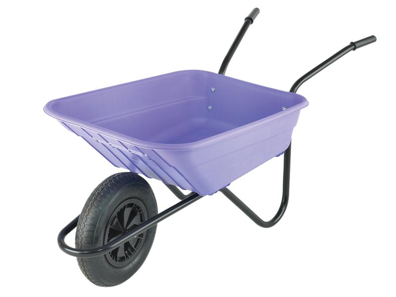 WALSHLILP - 90L Lilac Polypropylene Wheelbarrows