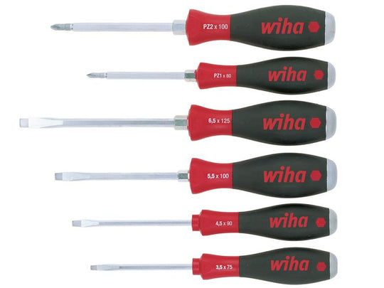 WHA21251 - SoftFinish® SL/PZ Hex Blade Screwdriver Set, 6 Piece