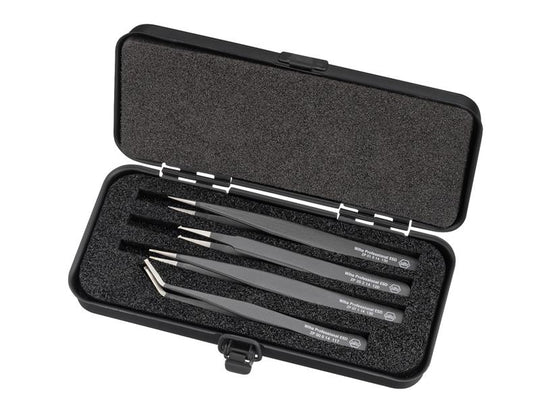 WHA32349 - Professional ESD SMD Tweezer Set, 4 Piece