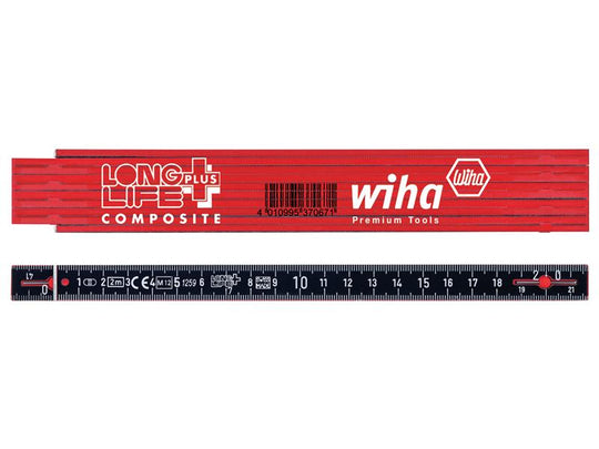 WHA37067 - LongLife Plus Composite Folding Ruler 2m