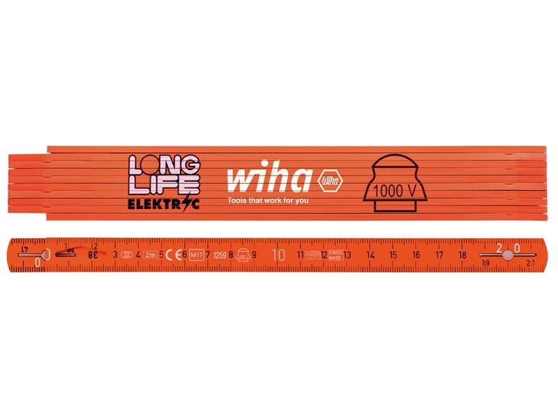 WHA42068 - Longlife® Electrician's Folding Ruler 2m