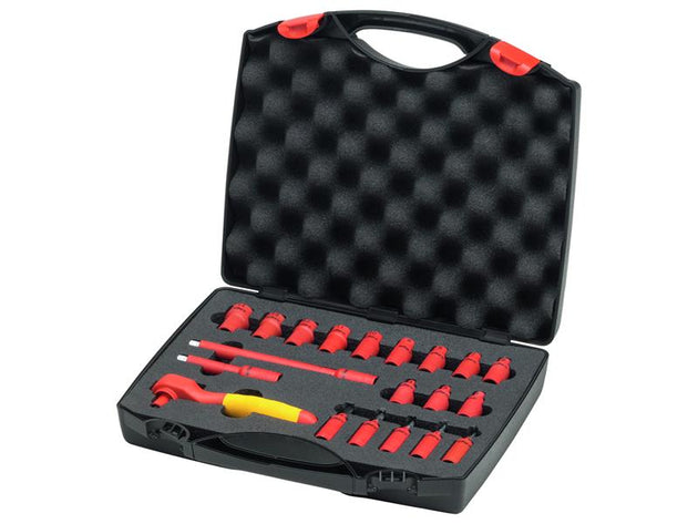 WHA43025 - Insulated 1/4in Ratchet Wrench Set, 21 Piece (inc. Case)