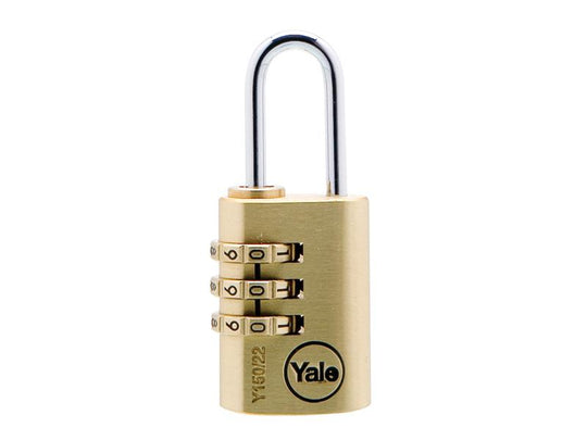 YALY15022 - Brass Combination Padlock 22mm